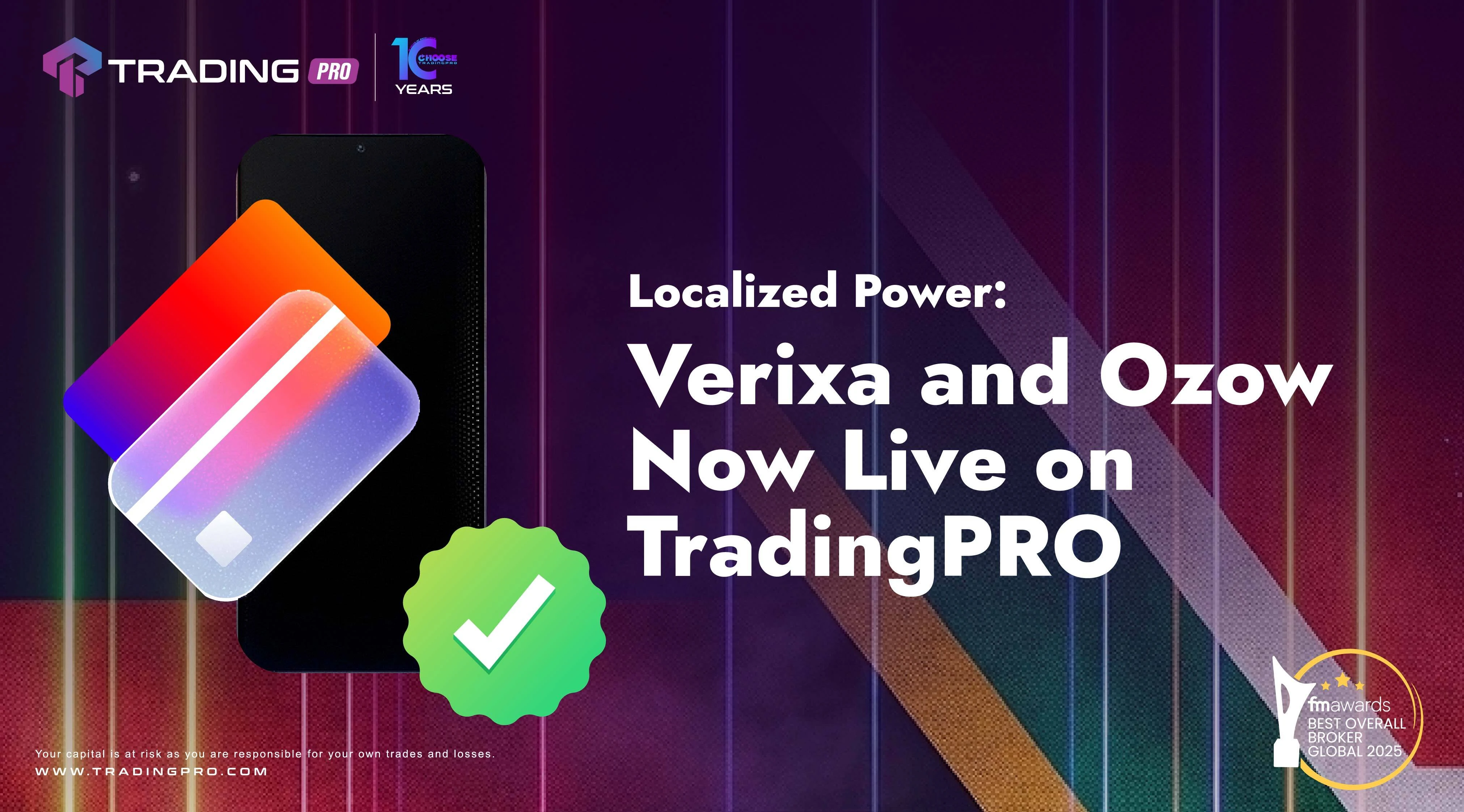 Localized Power: Verixa and Ozow Now Live on TradingPRO